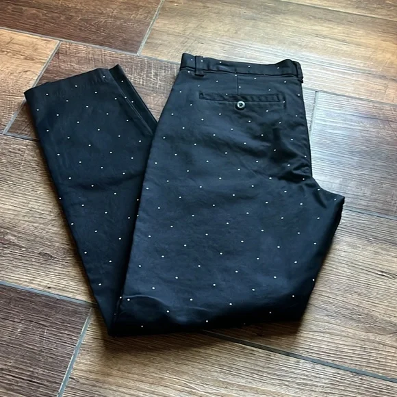 GAP Slim City Coupe Polkadot Ankle Pants Size 6 - Picture 3 of 9